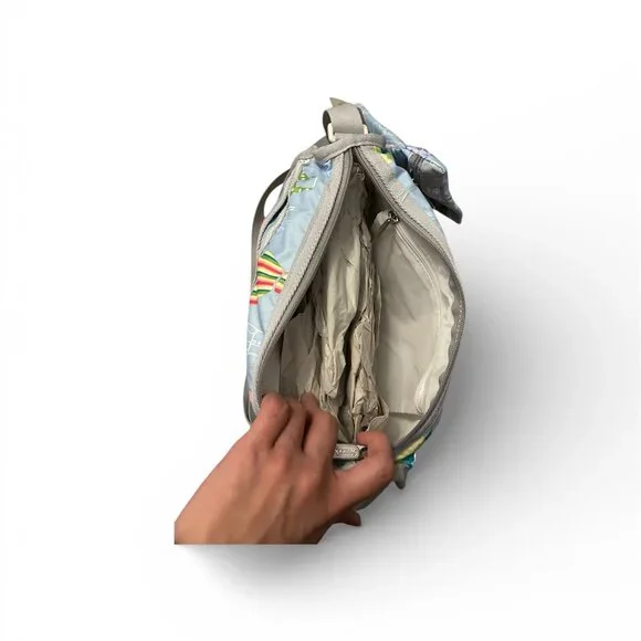 Lesportsac RARE Y2K Vibrant Multicolor Dressy Shoulder Bag - Picture 4 of 5